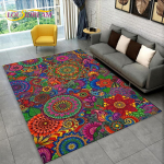 3D B&ouml;&ouml;mimaa Mandala Geomeetriline Vaip, Vaip Kodu Elutuppa Magamistuppa Diivani Juurde Uksematt K&ouml;&ouml;gi Sisustus, Laste Libisemiskindlad P&otilde;randamatid 120cm x 160cm