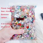 50g/kott Mix Style v&auml;rviline p&auml;rl k&uuml;&uuml;nekunst v&otilde;lu kaunistused &otilde;&otilde;nes s&uuml;damekujuline t&auml;hekujuline disain DIY k&uuml;&uuml;nemanik&uuml;&uuml;ri aksessuaarid