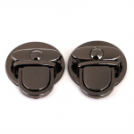 2 tk metallist lukukoti &uuml;mbris Pandlaga k&auml;ekottide jaoks &otilde;lakottide rahakoti tarvikud must