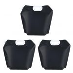 3 tk J&auml;&auml;vannikotid Korduvkasutatav veekott j&auml;&auml;vannide jaoks 5L kaasaskantavad j&auml;&auml;vormikotid k&uuml;lmaravi jaoks Suured j&auml;&auml;vormid Niisutuskotid lihastele must