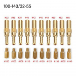 20 tk Modifikatsioonitarvikud P&otilde;hid&uuml;&uuml;sid Kollased aeglase piloodiga pihustid PWK/PWM/PE/PD/FCR/PJ jaoks 100-140/32-55