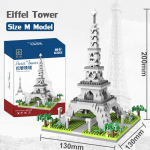 1765 tk Eiffeli torni ehitusplokk Maailmakuulsad ehitusm&auml;nguasjad kingitus t&uuml;drukule lastele Eiffel Tower-600Pcs