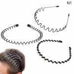 Libisemiskindel must metallist laineline stiil spordijuuksepael Vastupidav meeste naiste unisex juuksepael vabaaja peakate t&auml;iskasvanutele, poistele kingitus