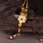 GemChic Naiste Uus Vintage Etniline Klaasist Lille Vee Tilga Kristallist Ripats Kaelakee Reguleeritav Kett Mood S&uuml;nnip&auml;ev J&otilde;ulud Ehted Kingitus