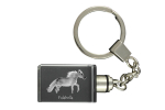 Falabella - Crystal pendant with photo of a horse, illuminated pendant, unique gift by Art-Dog brand