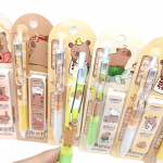 Cartoon Kawaii Capybara mehaaniline pliiatsikomplekt 0,5 mm joonistus-kirjutuspliiats Kooli kontoritarbed &otilde;pilaste kirjatarbed, kingitused