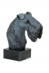 Kerry Blue Terrier, Irish Blue Terrier - painted figurine, statue, figure, made by the artist, brand Art-Dog
