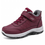 Naiste vabaaja poolsaapad, libisemiskindlad paelad kunstkarusnahast voodriga k&otilde;rged tossud talvesoojad matkajalatsid Palus voodriga lumesaapad naistele 36