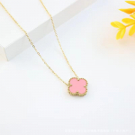 Roostevabast terasest neljalehelise ristikheina kaelakee, mitmek&uuml;lgne kerge luksuslik vanem ehe kaelakee kaelakee kaelakee naistele