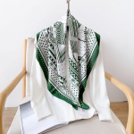 90CM Neli Aastaaega Ruudukujuline Suur Ruudukujuline Sall Luksuslik Dekoratiivne S&auml;rk Professionaalne Peapael Juuksepael P&auml;ikesekaitse Peapael 90*90cm