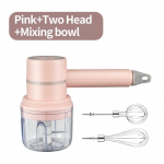 Juhtmeta minimikser elektriline toidublender k&auml;eshoitav mikser munavahustaja automaatne kreemjas toidukoogi k&uuml;psetamise taignasegisti roosa