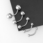 5 tk 16G 2,5-6Mm kulmude augustamine huuler&otilde;ngas kaardus kangiga keha ehted h&otilde;be