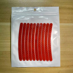 Fluorestseeruvad peegeldavad autovelgede kleebised &ouml;&ouml;ohutuse tagamiseks &ndash; isikup&auml;rastatud 3D dekoratiivsed mootorratta kokkup&otilde;rkevastased rehvikleebised Wheel Hub Stickers