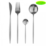 16 tk musta s&ouml;&ouml;giriistade komplekt 18/0 roostevabast terasest s&ouml;&ouml;gin&otilde;ude komplekt k&ouml;&ouml;k kuldne lauan&otilde;ude komplekt nuga kahvel lusikas s&ouml;&ouml;gin&otilde;ud 16pcs h&otilde;be