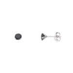 LOVA LOLA VAN DER KEEN - Must Solitaire k&otilde;rvar&otilde;ngad - Prestiižid ehted - S&uuml;nteetiline teemant - 925 Sterling Silver