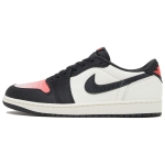 Paris Saint-Germain x Air Jordan 1 Retro Low OG Sail Pink Oxford Unisex tossud Punane Off-Noir Infrared-23 HF8828-100 44.5