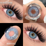 EYESHARE 1 Pair Color Contact Lenses for Eyes Natural Blue Contacts Lenses Green Eye Beautiful Pupil Yearly Cosmetic Eye Makeup