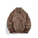 L&uuml;hike nahktagi Meeste Vintage Rev&auml;&auml;riga Nahk Bikerjakk M must