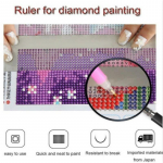 5D-teemantv&auml;rvimisriistad, maalimistarvikud, hoiuruumi, teemantjoonistusjoonlaud, t&auml;pppuurimisriista v&otilde;rgureegel B-141mm