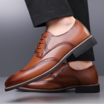 MoodSuured suurused Kevad-S&uuml;gis Nahksed Brogue-kingad Meestele Disainer Pehme tallaga Meeste Pulmakingad Meeste Mood&Auml;ri Meeste Kingad 38