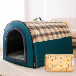 Koerte kennel suurte koerte talvel soojas hoidmiseks. Koerte kennelmaja talvel. Kuldse retriiveri lemmiklooma jaoks eemaldatav ja pestav. Sobib igaks aastaajaks. L: 50 * 40 * 35CM