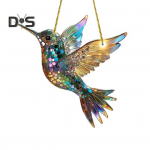 Linnup&auml;ikesep&uuml;&uuml;dja ​​ornament peitsitud akr&uuml;&uuml;liga lendav linnup&uuml;&uuml;dja ​​v&auml;rviline rippuv aknakaunistus kodu r&otilde;du aiakaunistuseks A