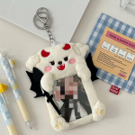 Creative Style Chic Kpop Idol fotokaardihoidja Palus nahkhiiredeemoni kassi kutsika fotokaardi kaane&uuml;mbris &Uuml;li&otilde;pilase ID Bussikaardi kaitsja