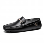 V&auml;lisjalan&otilde;ud Ehtne Nahk Meeste Valged Vabaajajalatsid Br&auml;nd Pehmed Itaalia Meeste Mokassiinid Hingavad Slip-on Mustad S&otilde;idujalatsid 38 must