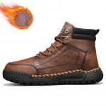 S&uuml;gis/talv meeste retrojalatsid lehma nahast meeste saapad mugavad mootorrattasaapad talvesaapad meeste ehtsast nahast mokassiinid 45 tumepruun v&auml;rv