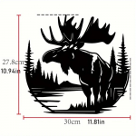 1 tk Must Metall P&otilde;dra Seinakunst, Art Deco P&otilde;dra Siluett V&auml;ljal&otilde;ige Rustikaalne H&uuml;ti Dekor Metsloom Riputatav Silt Kodu Dekoratsiooniks must