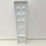 1 tk 64 cm kirjaraam kerge 3D KT tahvli digitaalse mudeliga, mis sobib s&uuml;nnip&auml;evapidudeks, aastap&auml;evade kaunistamiseks DIY kodu ! valge