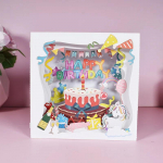 S&uuml;nnip&auml;eva kinkekaardi h&uuml;pikaknaga &otilde;nnitluskaardid lastele &Auml;rinaine Abikaasa Baby Shower valge