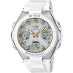 Casio Baby-G MSG-W100-7A2JF [G-ms 2HRradio Wave p&auml;ikesekell, PL rihm valge/kuldne] &uuml;mmargune kell valge