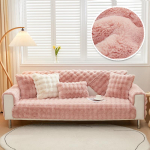 Thicken Rabbit Plush diivanitekk Slipcover Universaalne libisemisvastane &uuml;lipehme diivanir&auml;tik diivanipadi elutuppa Moodne kodu 70X90CM