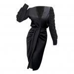 Bodycon Kleit Elegent Beauty Daami Kleit V-kaelusega korsettkleit Kerge m&auml;hisega pidulik mini auklik pits 2XL valge