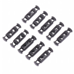 10 tk metallist kahe auguga pea vedru pandla n&ouml;&ouml;ri lukk elastne reguleerimine pandlad pingutamine kinnitusdetailid lukud &otilde;mblust&ouml;&ouml;riistad must