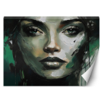 Tapeet Woman Abstraction Roheline 100x70 roheline