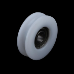 Uuenduslik ja praktiline 8*40*11,5 mm 608ZZ pakend plastkile POM trossirulli laager valge U-soonega