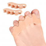 Varba Valgus eraldaja Viie varba eraldamise varba hooldusklamber Ortopeedia 1 pair beež