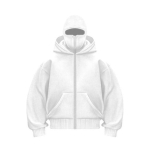 Talvine Soe Kapuutsiga Mantel Unisex Kahekordse Kapuutsiga &Uuml;hev&auml;rviline Vabaaja Jakk Lahtise L&otilde;ikega Paks Soe Dressipluusmantel S valge