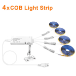 RGB LED ribavalgustid eraldi adresseeritavad Smart WS2812B SMD USB painduv lint RGB LED valguslindi diood DC 5V kodu j&otilde;ulukaunistuseks 4PCS-1M soe valge v&auml;rv