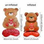 Love Bear with base balloon, Valentine's Day Romantic party, confession, proposal, anniversary, surprise night, props Other