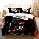 Green Day ' AMERICAN IDIOT Voodipesukomplekt &Uuml;hekohaline Kaksik T&auml;issuuruses Kuninganna Kuningsuuruses Voodikomplekt T&auml;iskasvanu Laps Magamistuba Tekikoti Komplektid Voodilina Komplekt 150X200cm-3pcs