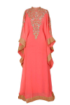 Islami Kaftan Farasha Kleit Maroko Stiilne Abaya Pikk K&auml;sit&ouml;&ouml; Dubai XS