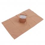 Massaažilaua lina puhtast puuvillast lihtne pestav professionaalne iluvoodi n&auml;okate ilusalongi jaoks 50 X 80cm helepruun v&auml;rv