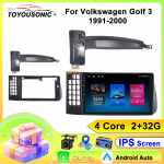 TOYOUSONIC Autoraadio GPS Volkswagen Golf 3 1991-2000 jaoks 2-DIN Auto Stereo Vastuv&otilde;tja M&auml;ngija Multimeedia M&auml;ngija juhtmevaba CarPlay Android Auto