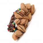 Aafrika trummi k&auml;ev&otilde;ru, k&auml;sitsi valmistatud p&auml;hklikoorega k&auml;sikell, l&ouml;&ouml;kpillide tarvikud, muusikariistade tarvikud