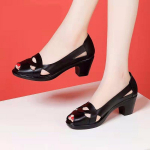 Naiste platvormiga kontsaga sandaalid ilma lihvimiseta sandaalid, mis sobivad siseruumides ostlemiseks 40 must