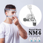 BMC NM4 ninamask CPAP mask unemask peakattega S/M/L Kolmes suuruses Sobib CPAP-masina jaoks &Uuml;hendage voolik ja nina L