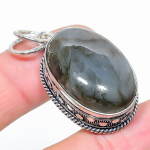 Labradorite Handmade 925 Sterling Silver Jewelry Pendant 1.81 j8s37